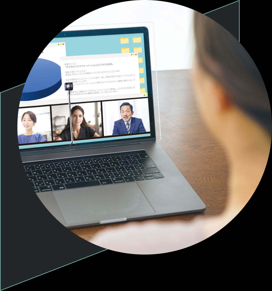 Center-Shot New web camera You can have an online conversation with eye contact