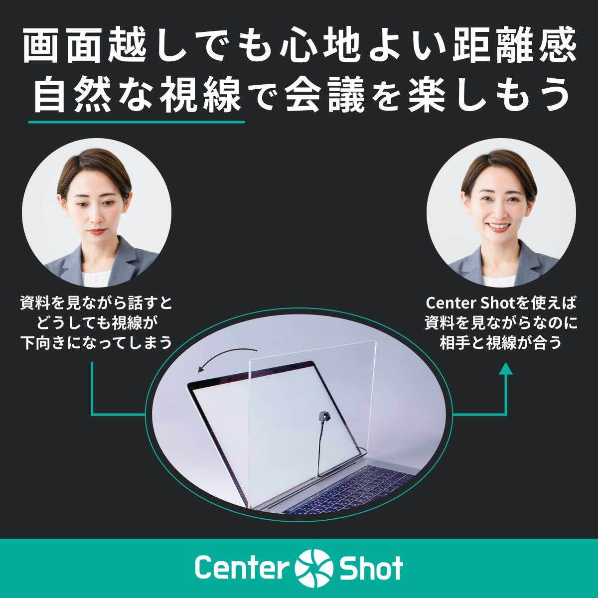 Center-Shot New web camera You can have an online conversation with eye contact