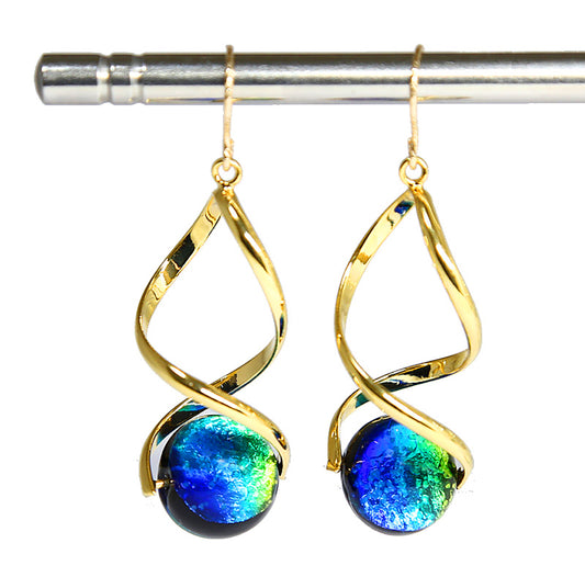 Phosphorescent Kerama Okinawa Firefly glass Piercing Premium Earring