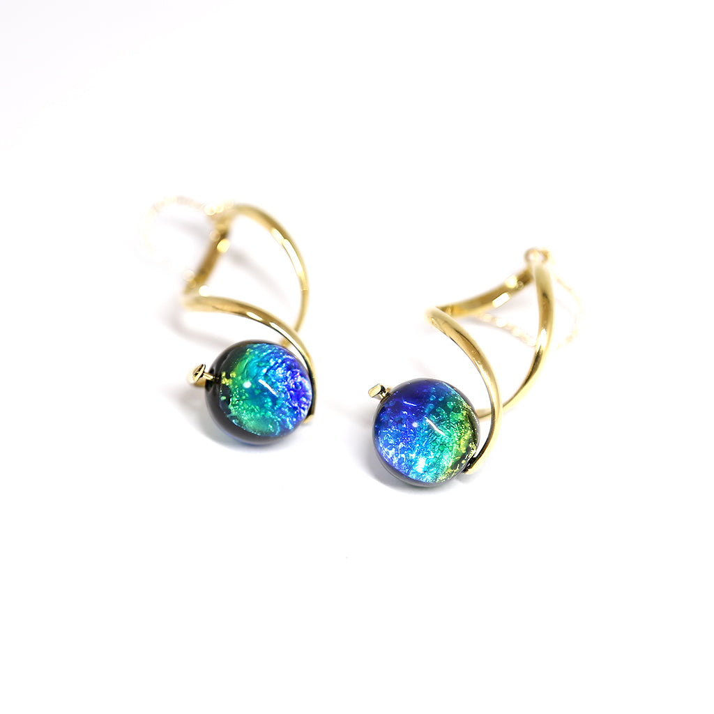 Phosphorescent Kerama Okinawa Firefly glass Piercing Premium Earring