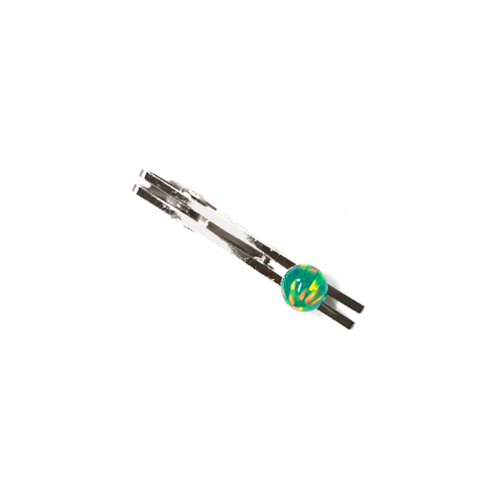 Green Kyoto Opal Tie Pin