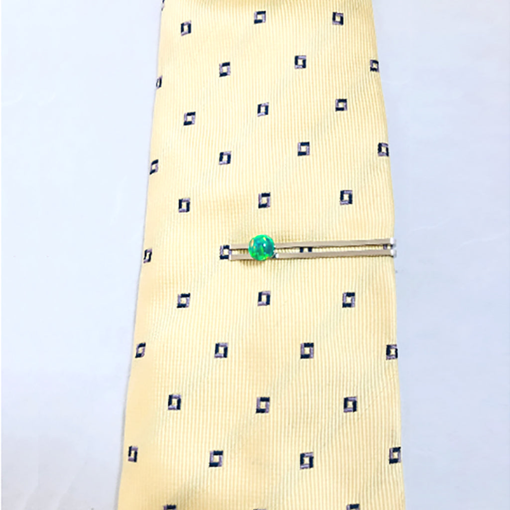 Green Kyoto Opal Tie Pin