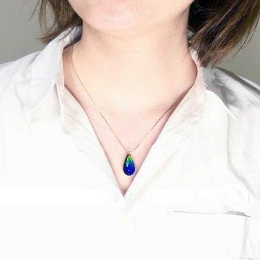 Phosphorescent Kerama Okinawa Firefly glass Premium Necklace