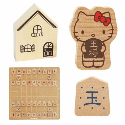 Hello Kitty Shogi Board Set G03-1180 Wood Play Game Toy Sanrio Japanese Chess