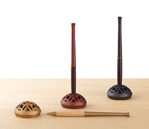 ZEBRA Reception Pen Flos-Rin 3 Colors SET w/ refill 10 Tokyo style Wooden