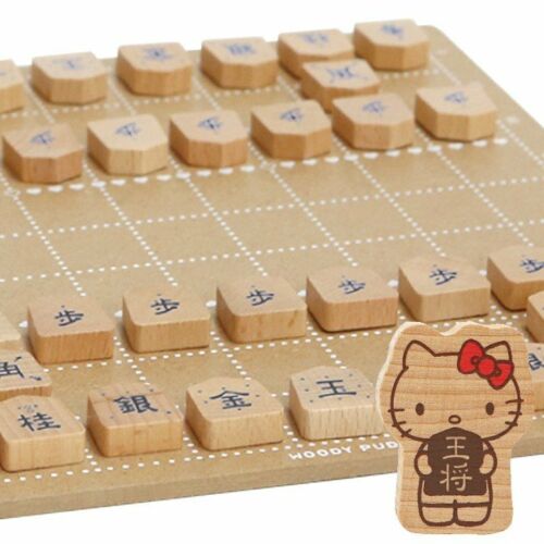 Hello Kitty Shogi Board Set G03-1180 Wood Play Game Toy Sanrio Japanese Chess