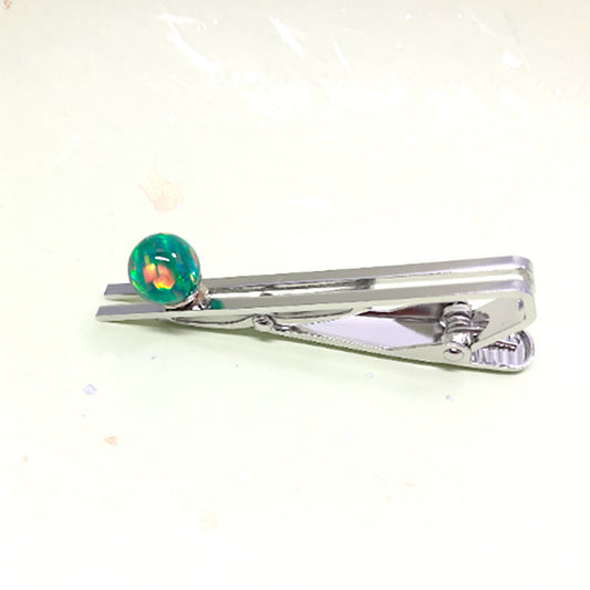 Green Kyoto Opal Tie Pin