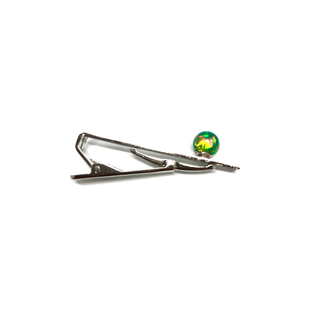 Green Kyoto Opal Tie Pin